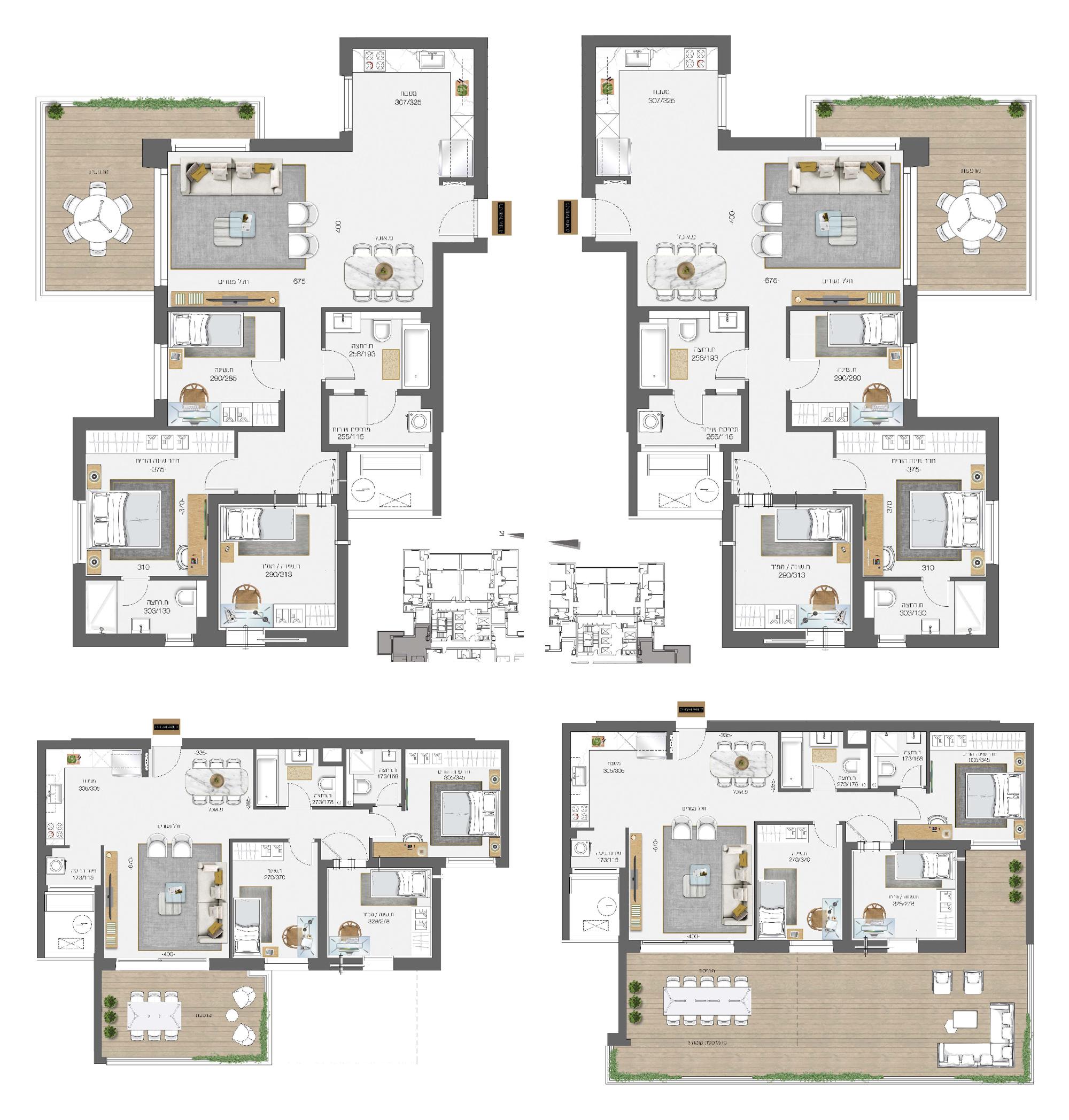 4 Rooms